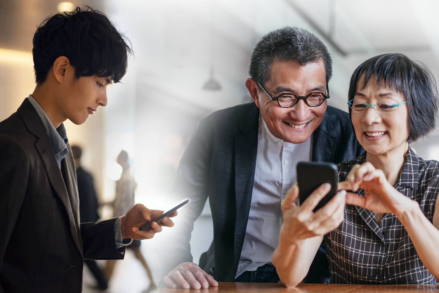 多くの人がインターネットを利用するイメージ